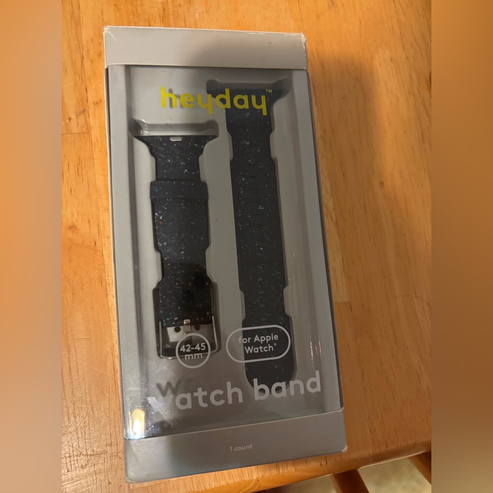 New still the package 42/45 mm Apple Watch band Heyday Black and Red Speckled
